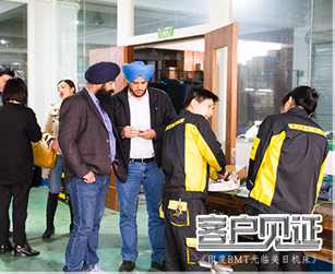 印度BMT外國客戶來臨美日機床參觀洽談