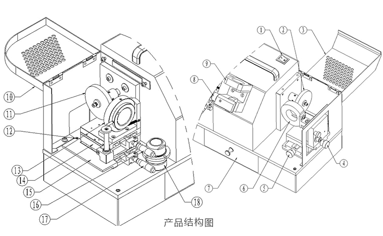 X8銑刀機結構圖